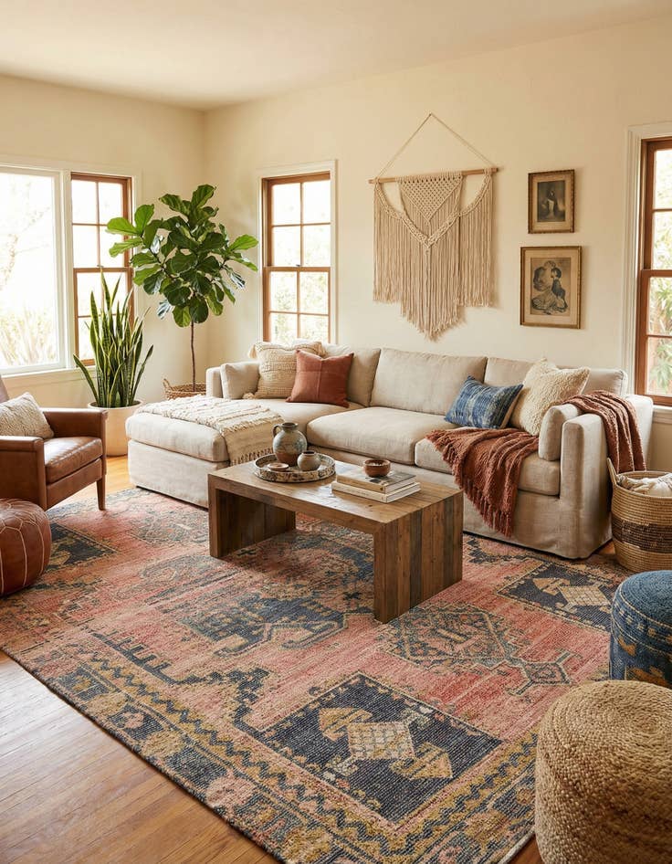 Detail image of 9' x 12'  Hand Woven Chenille Jute Rug