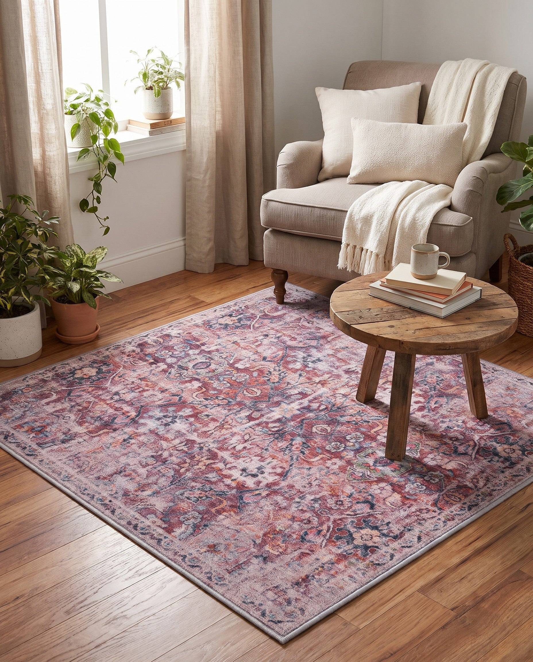 100cm x 100cm Nostalgia Quadrat Teppich