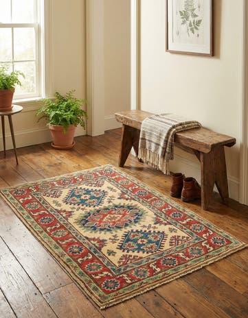 2' 9 x 3' 10 Hand Knotted Kazak Rug