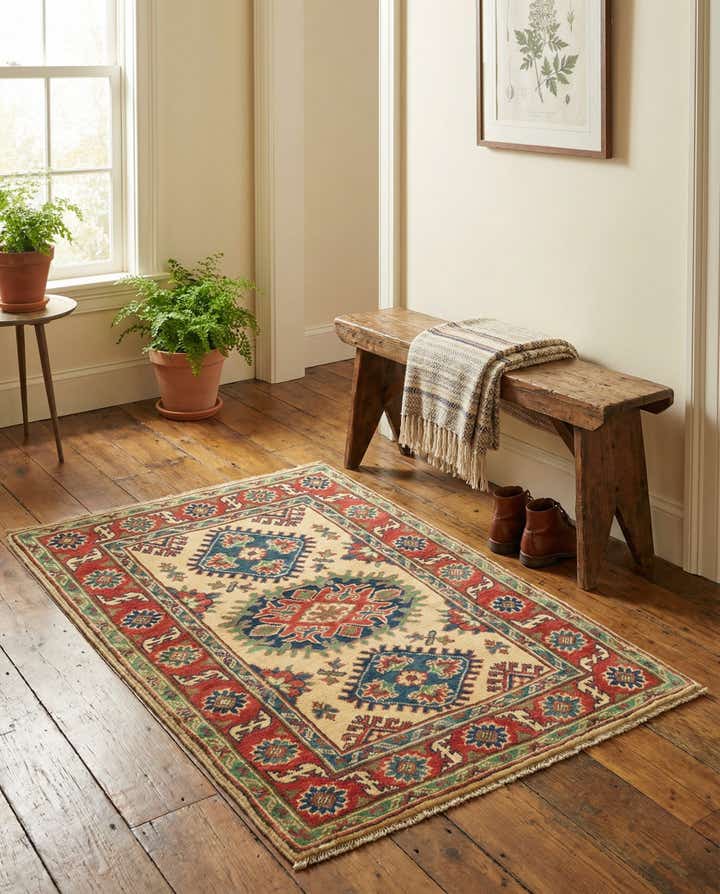 2' 9 x 3' 10 Hand Knotted Kazak Rug