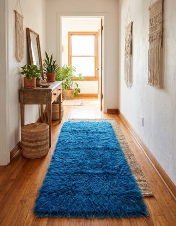 2' 3 x 4' 8 Hand Knotted Moroccan Wool Runner Rug