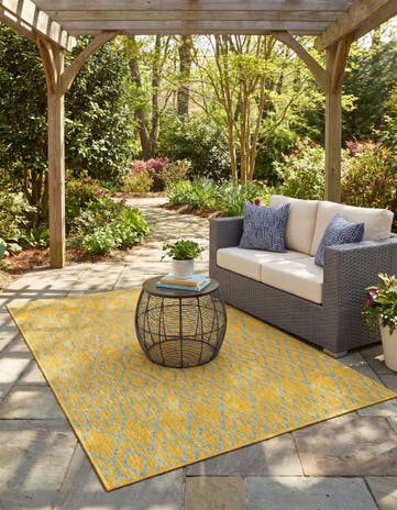 5' 3 x 8' Easy-Clean Jill Zarin Turks and Caicos Indoor / Outdoor Rug