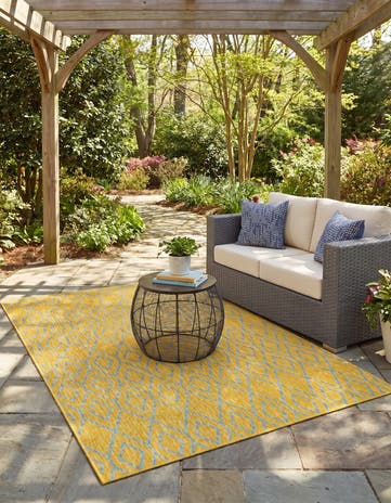 5' 3 x 8' Easy-Clean Jill Zarin Turks and Caicos Indoor / Outdoor Rug