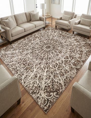 Brown Monaco Square Rug