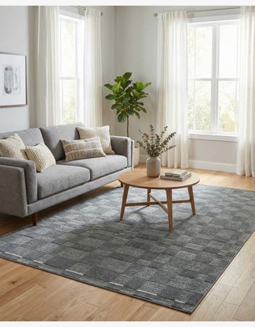 Serenity Blue Textura Designer Rug