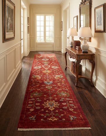 2' 9 x 11' 7 Hand Knotted Ariana Ziegler Runner Rug