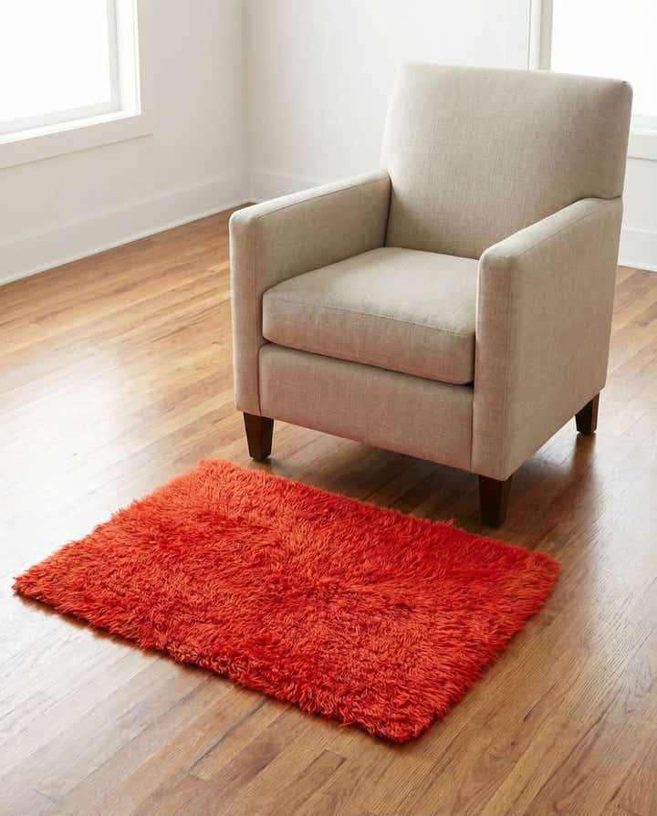 2' 10 x 4' Hand Knotted Moroccan Wool Rug