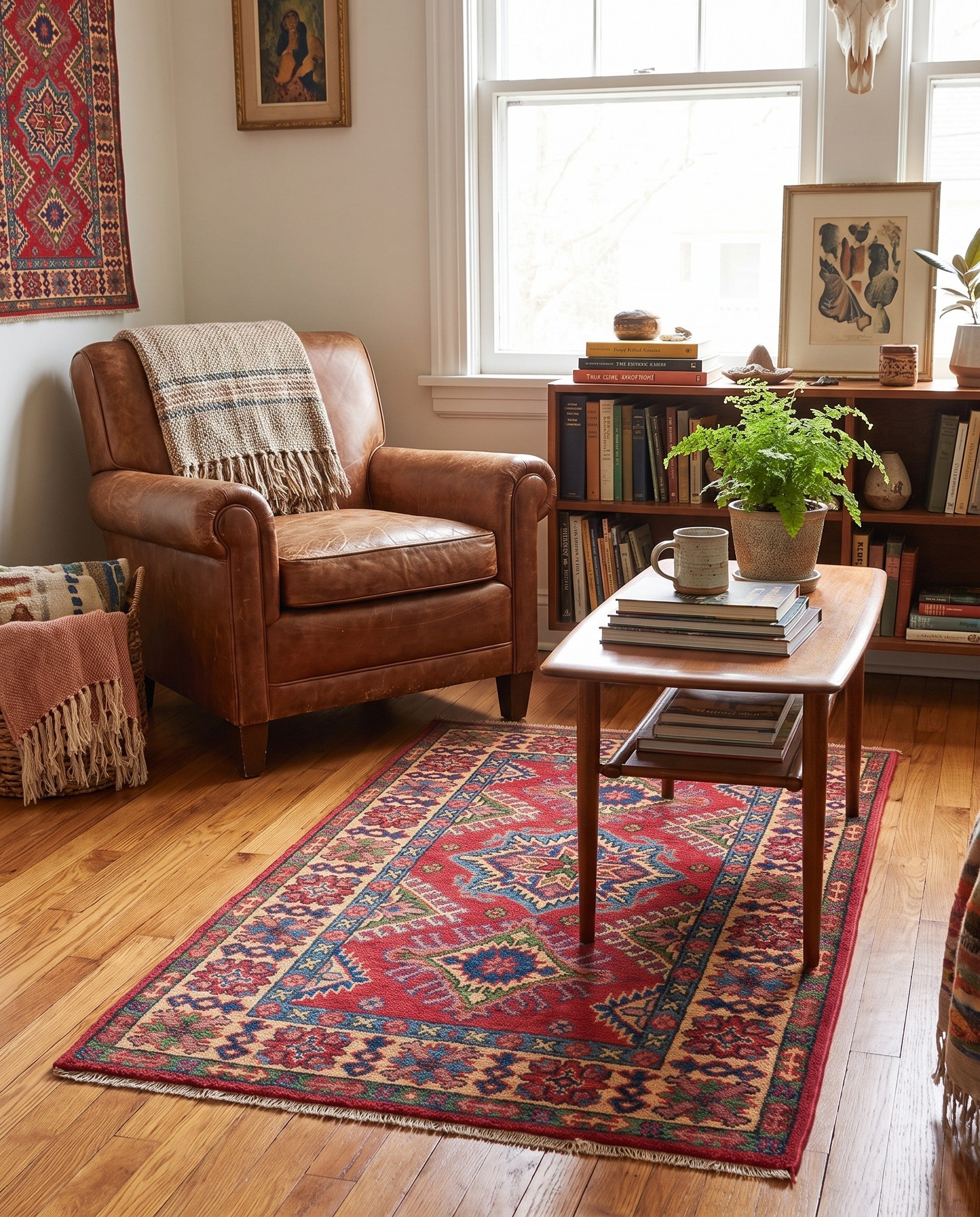 2' 7 x 4' 2 Hand Knotted Kazak Rug
