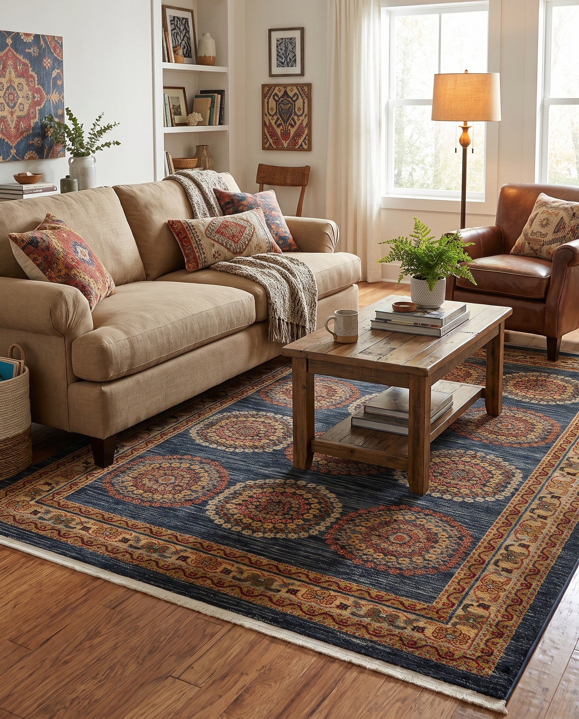 Blue Kashkuli Gabbeh Rug