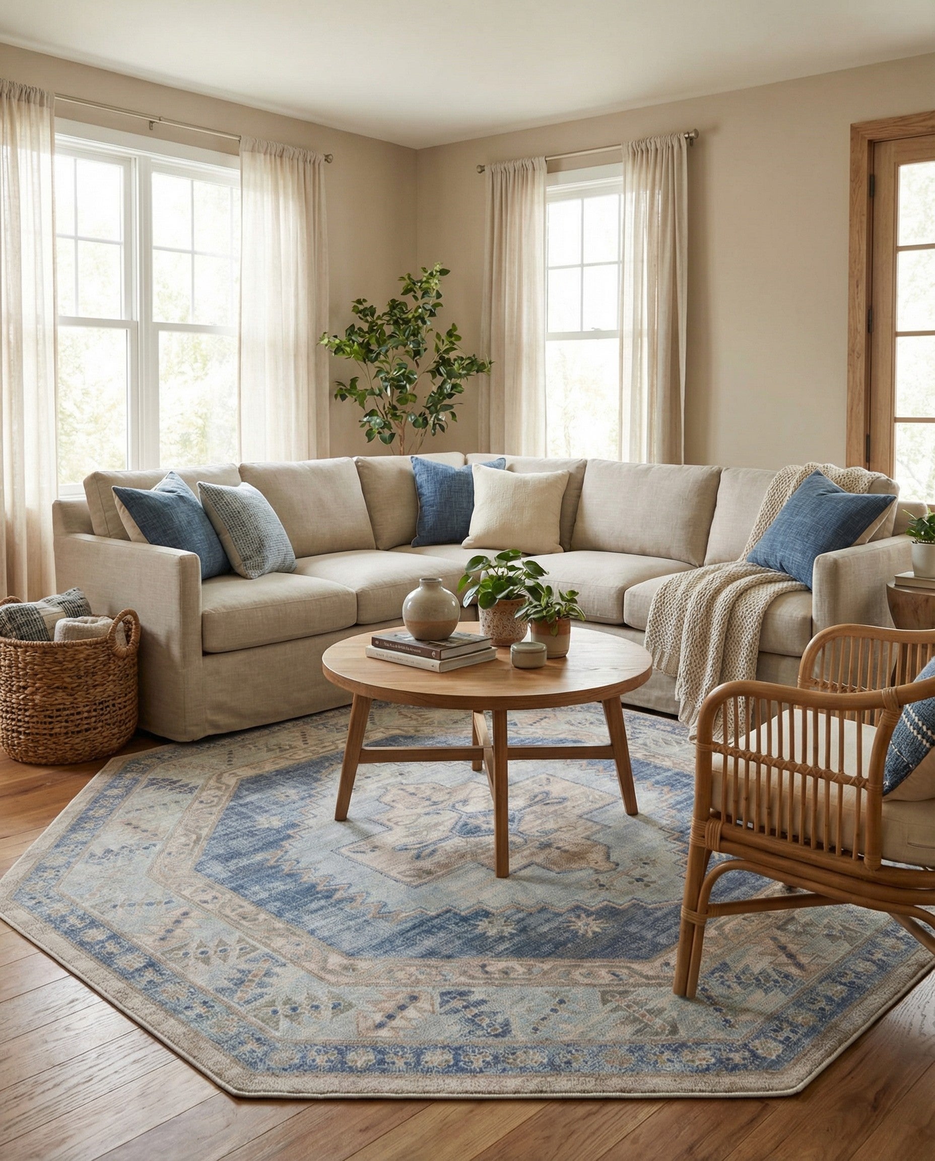 Primary image 7' 10 x 7' 10 Whitney Octagon Rug