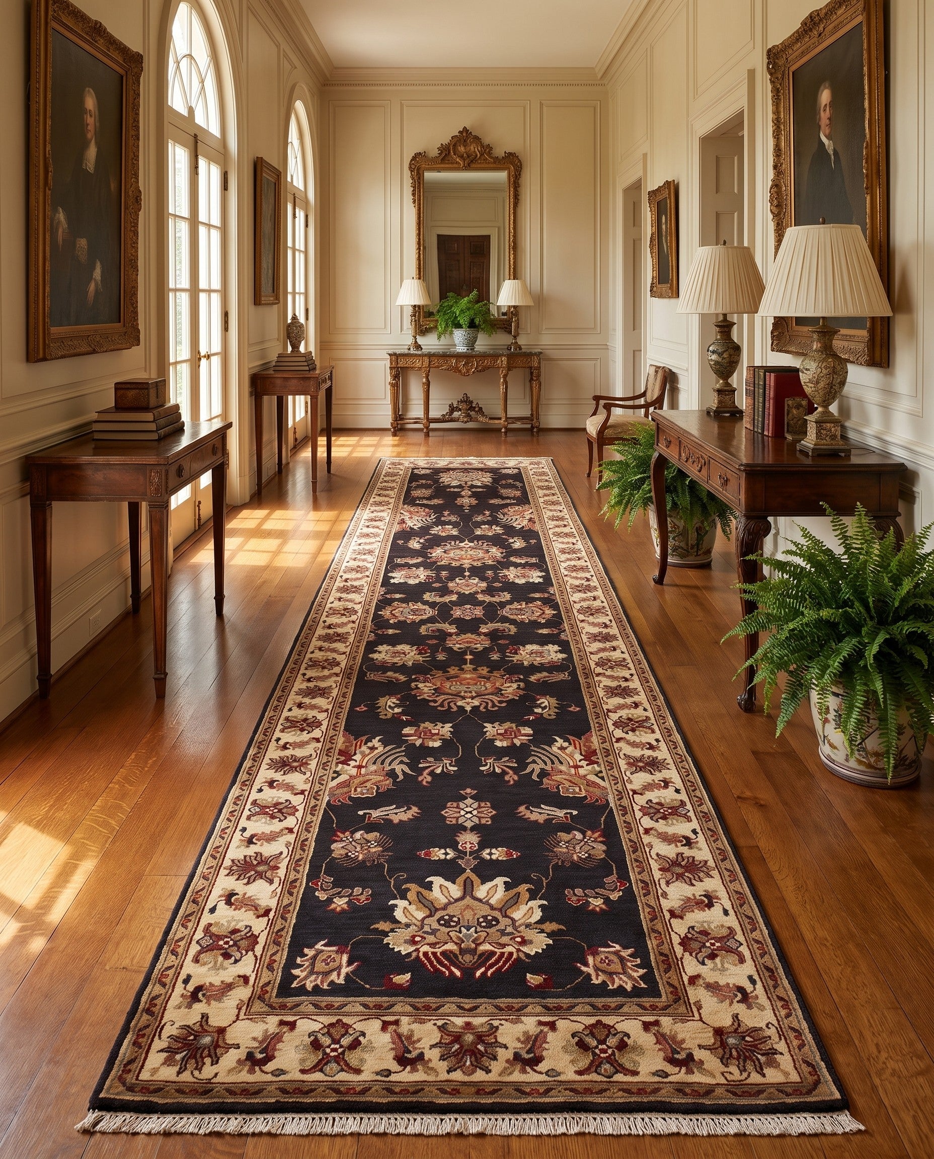 2' 9 x 10' 3 Hand Knotted Ariana Ziegler Runner Rug