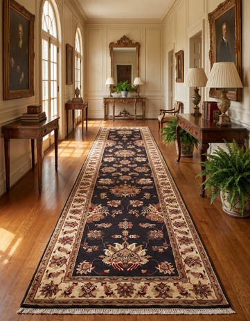 2' 9 x 10' 3 Hand Knotted Ariana Ziegler Runner Rug