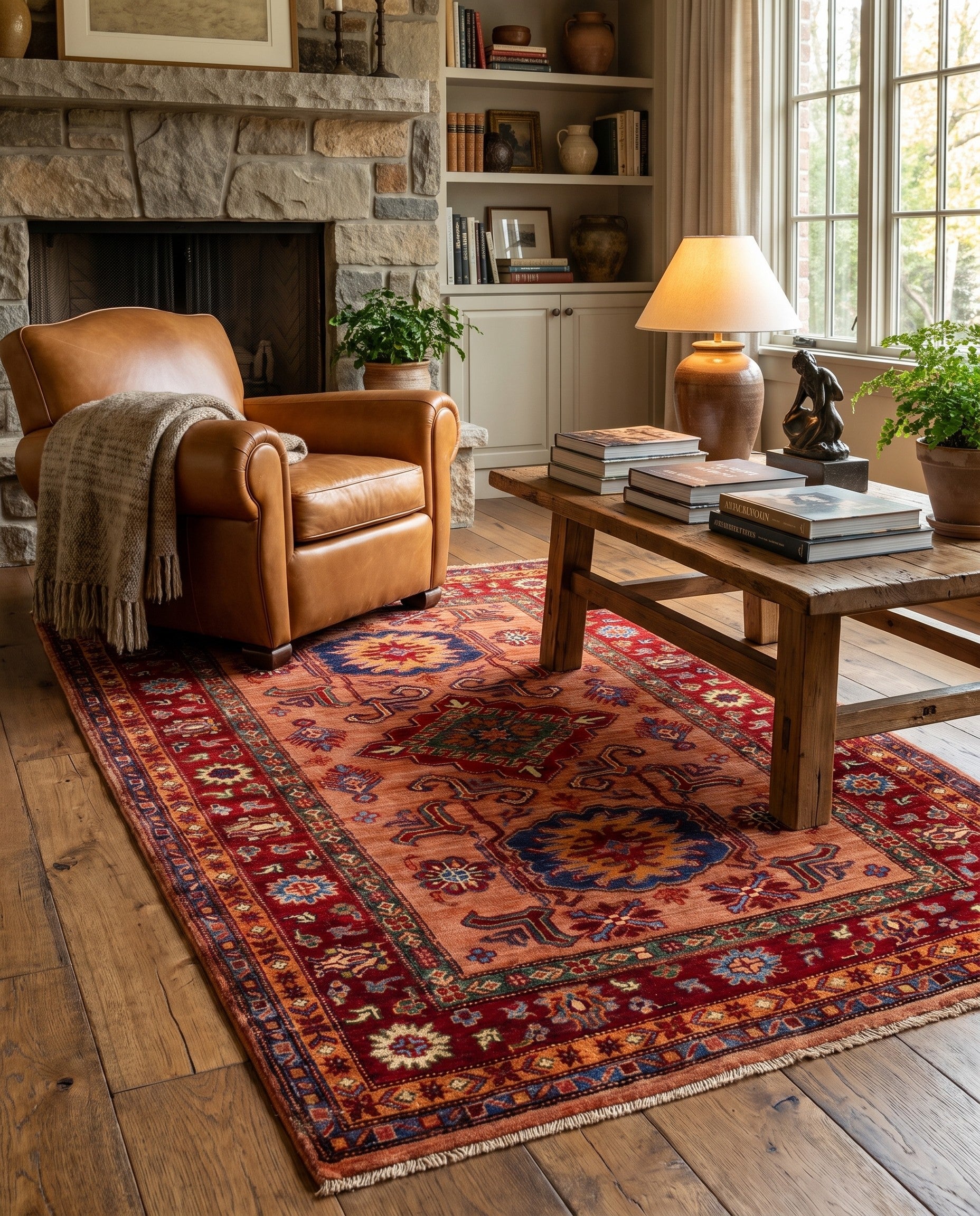 3' 4 x 5' Hand Knotted Kazak Rug