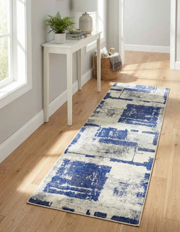 Navy Blue Legacy Runner Rug