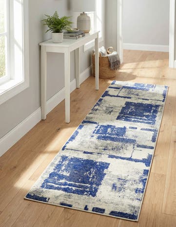 Navy Blue Legacy Runner Rug