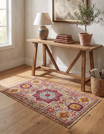 1' 11 x 2' 11 Hand Knotted Mamluk Ziegler Rug
