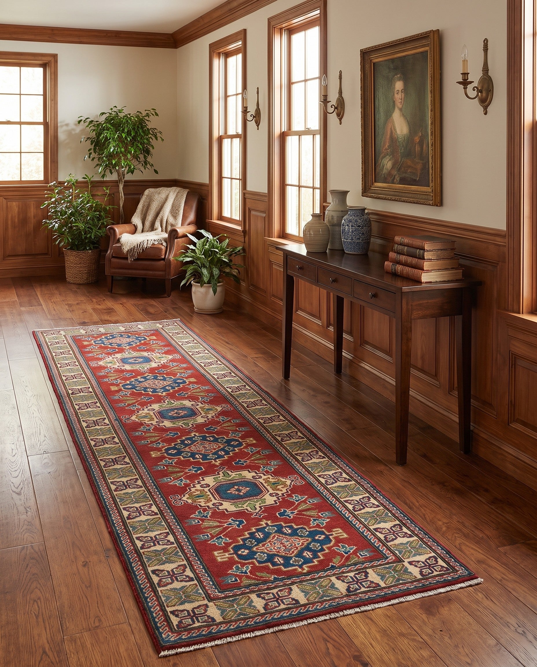 2' 8 x 9' 8 Hand Knotted Kazak Runner Rug