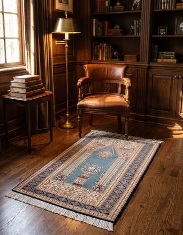 2' 7 x 4' 4 Hand Knotted Bokhara Oriental Wool Rug