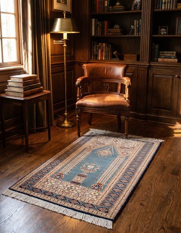 2' 7 x 4' 4 Hand Knotted Bokhara Oriental Wool Rug