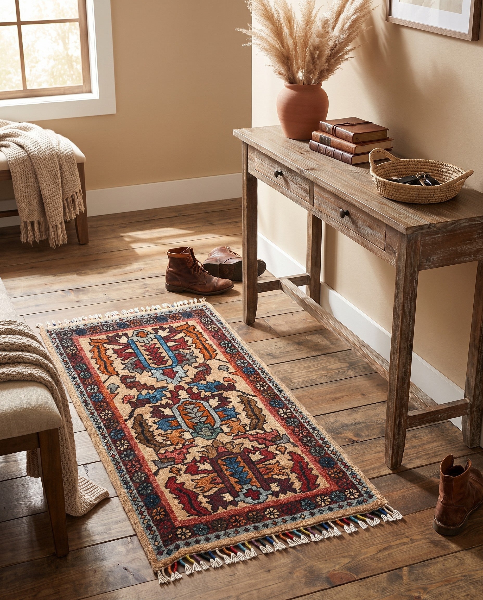 1' 8 x 3' 5 Hand Knotted Ariana Ziegler Rug