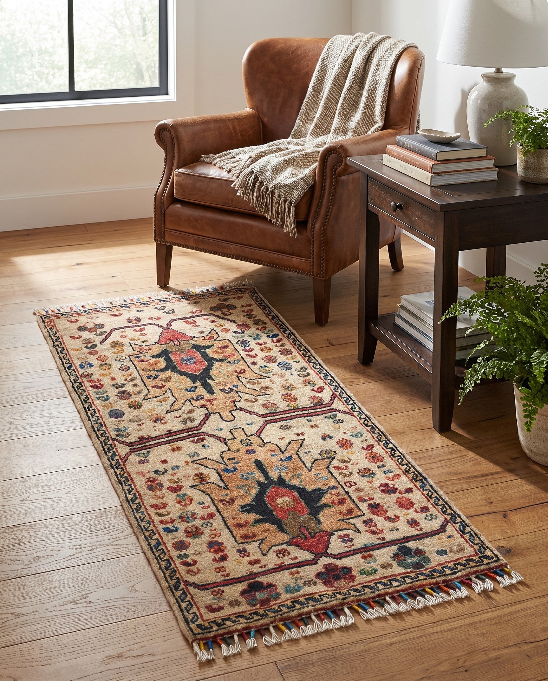 1' 9 x 3' 8 Hand Knotted Ariana Ziegler Rug