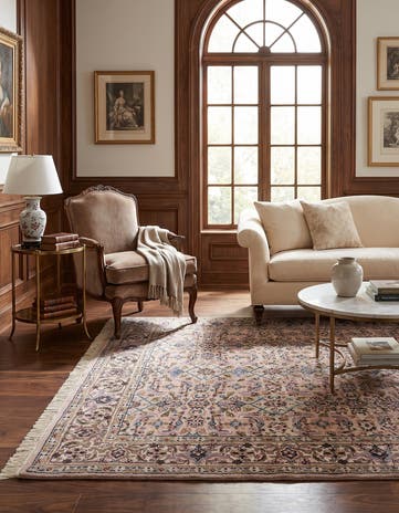 4' x 6' Hand Knotted Farahan Wool Rug