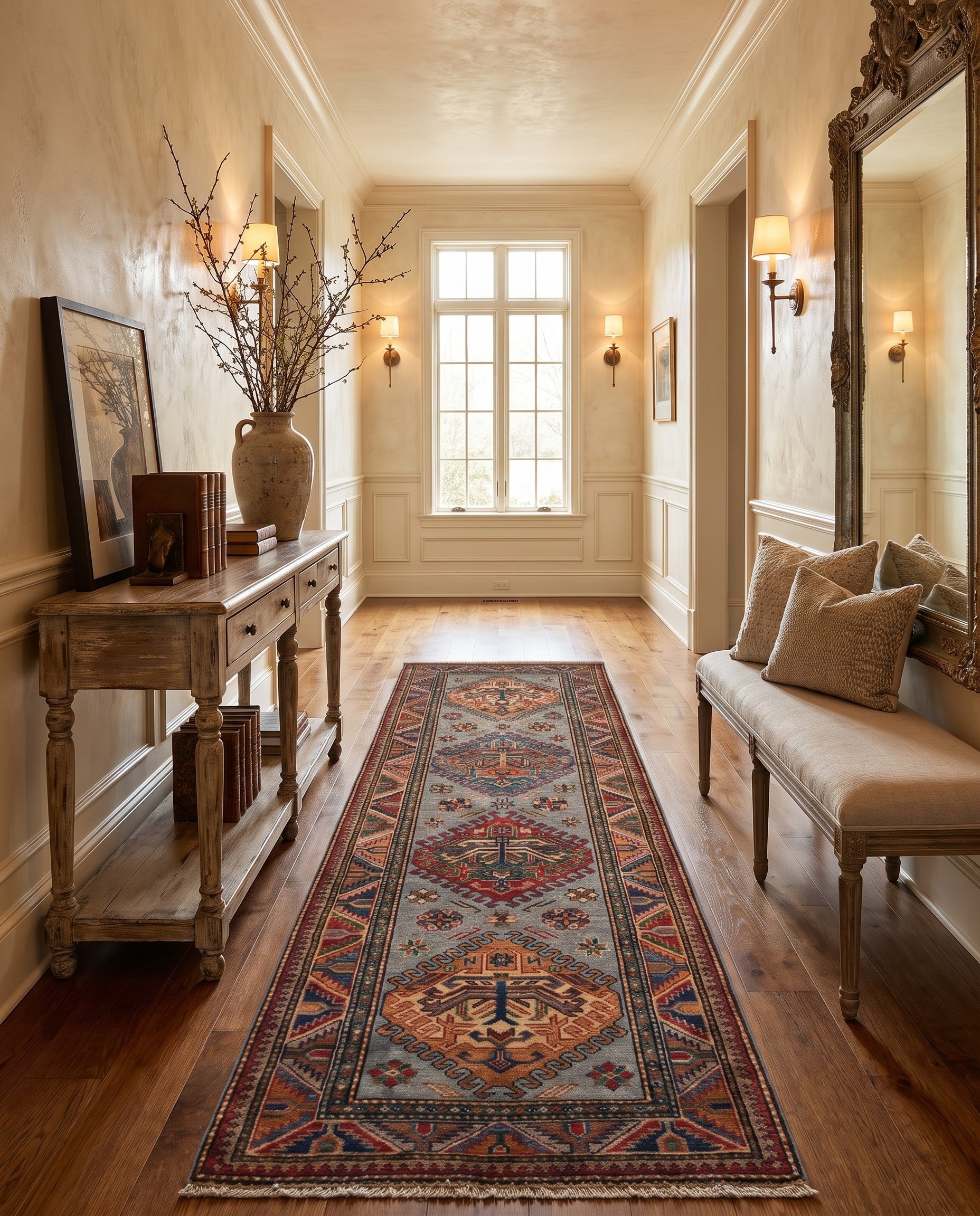 2' 6 x 7' 7 Hand Knotted Kazak Runner Rug