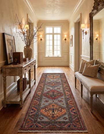 2' 6 x 7' 7 Hand Knotted Kazak Runner Rug
