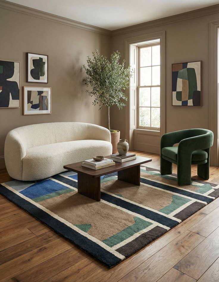 Detail image of 6' 7 x 6' 7 Juma Square Rug