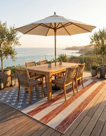 7' 10 x 10' Easy-Clean Jill Zarin Indoor / Outdoor Rug