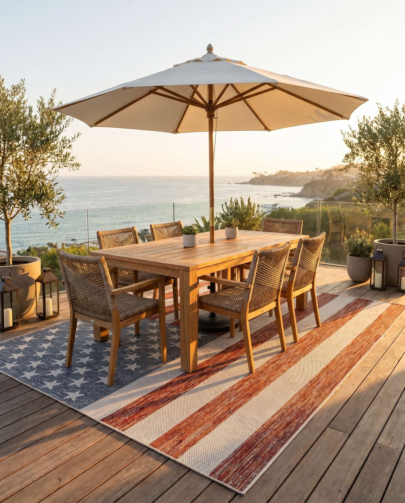 7' 10 x 10' Easy-Clean Jill Zarin Indoor / Outdoor Rug