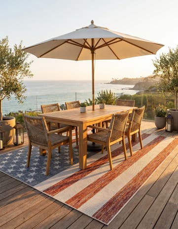 7' 10 x 10' Easy-Clean Jill Zarin Indoor / Outdoor Rug