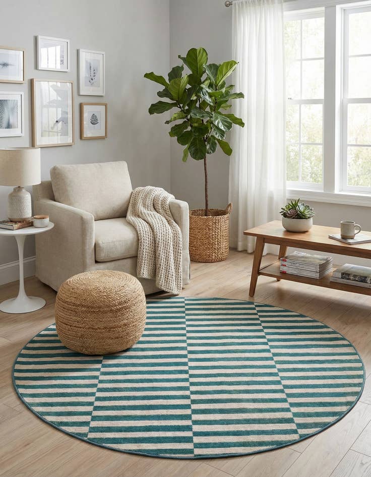 Detail image of 5' 3 x 5' 3 Tribeca Round Rug