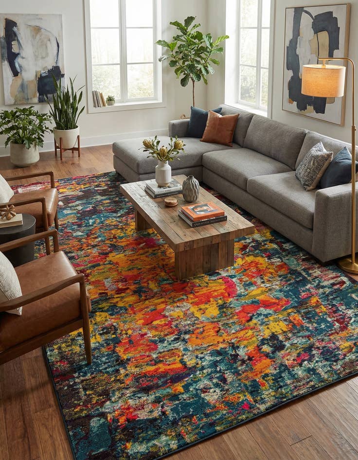 Detail image of 10' 6 x 16' 5  Washable Casablanca Rug