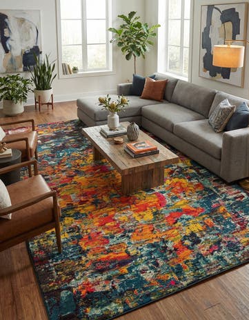 10' 6 x 16' 5 Washable Hyacinth Rug