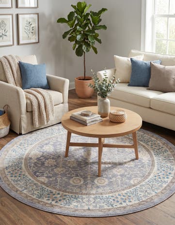 7' 3 x 7' 3 Viola Round Rug