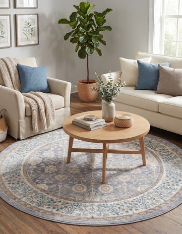 7' 3 x 7' 3 Viola Round Rug