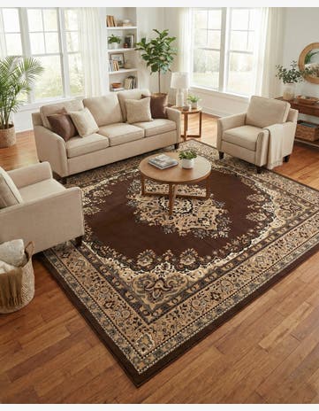 Brown Amaya Square Rug