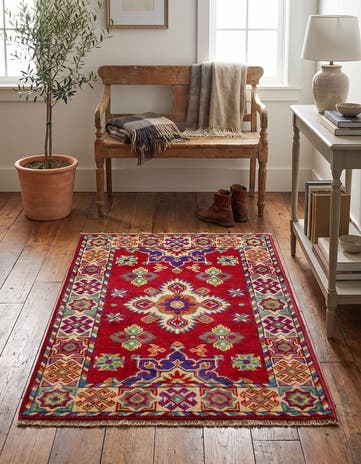 2' 1 x 3' Hand Knotted Kazak Rug