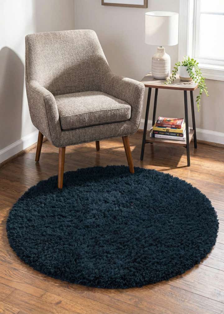 3' 3 x 3' 3 Infinity Shag Round Rug