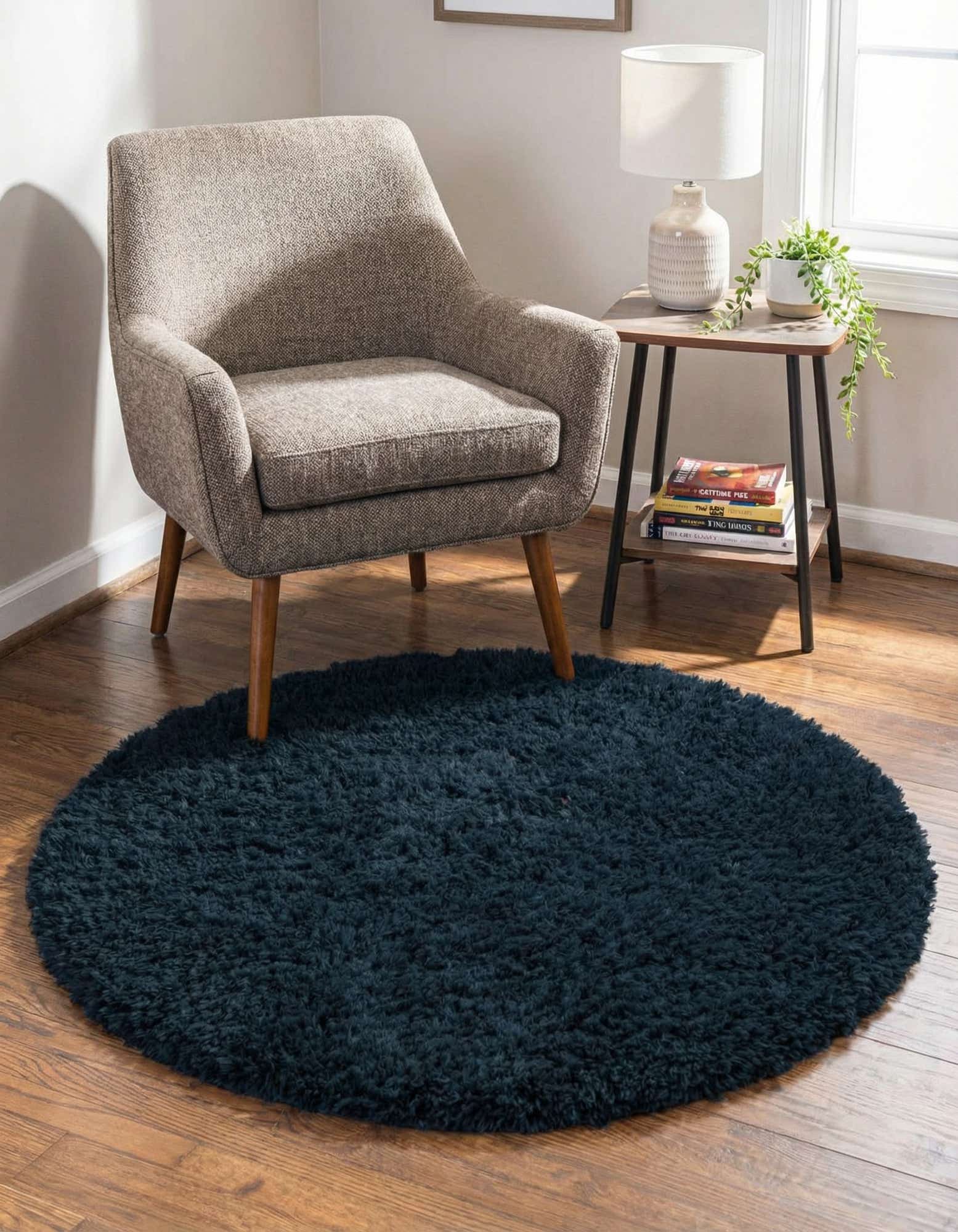 3' 3 x 3' 3 Infinity Shag Round Rug