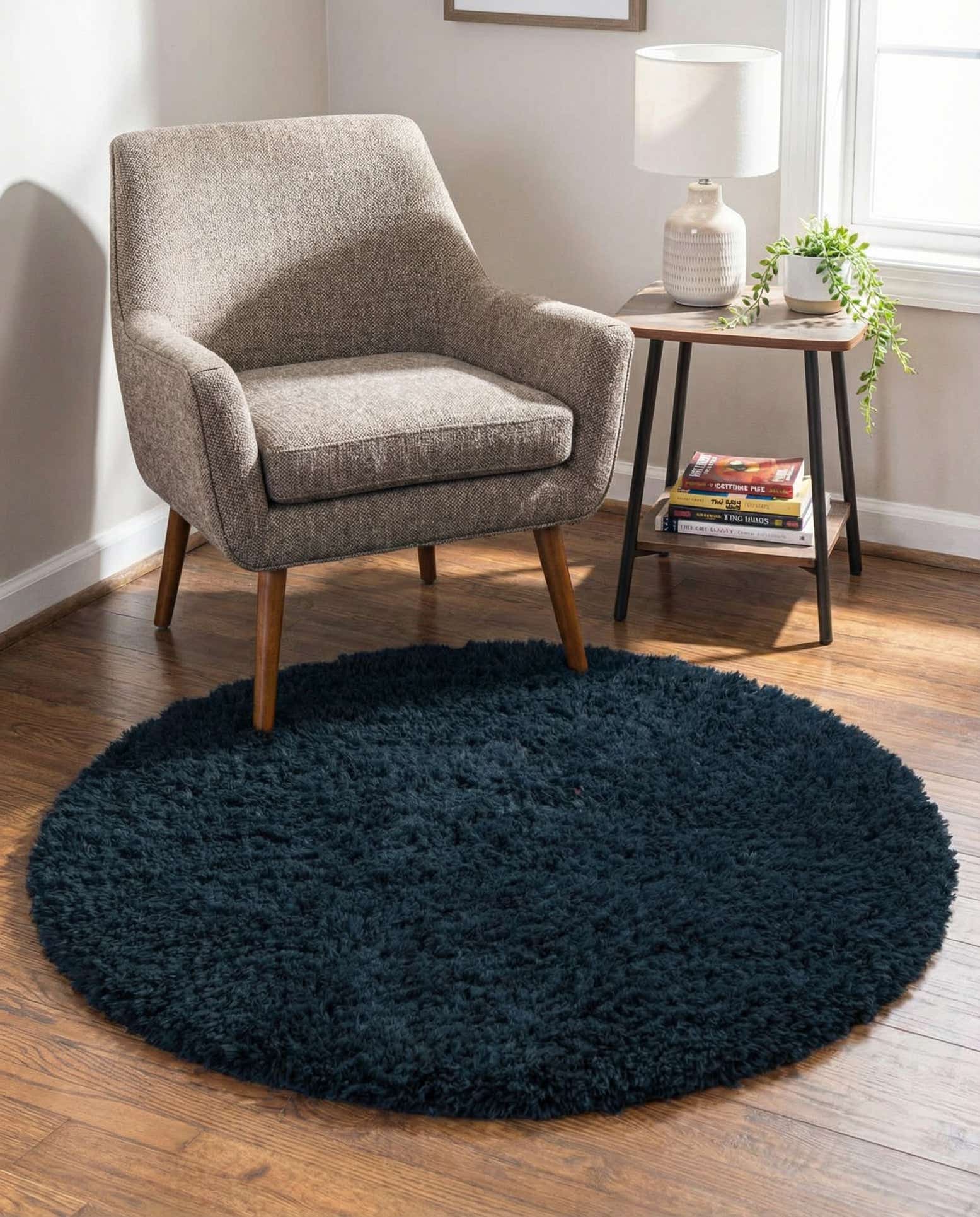 3' 3 x 3' 3 Infinity Shag Round Rug