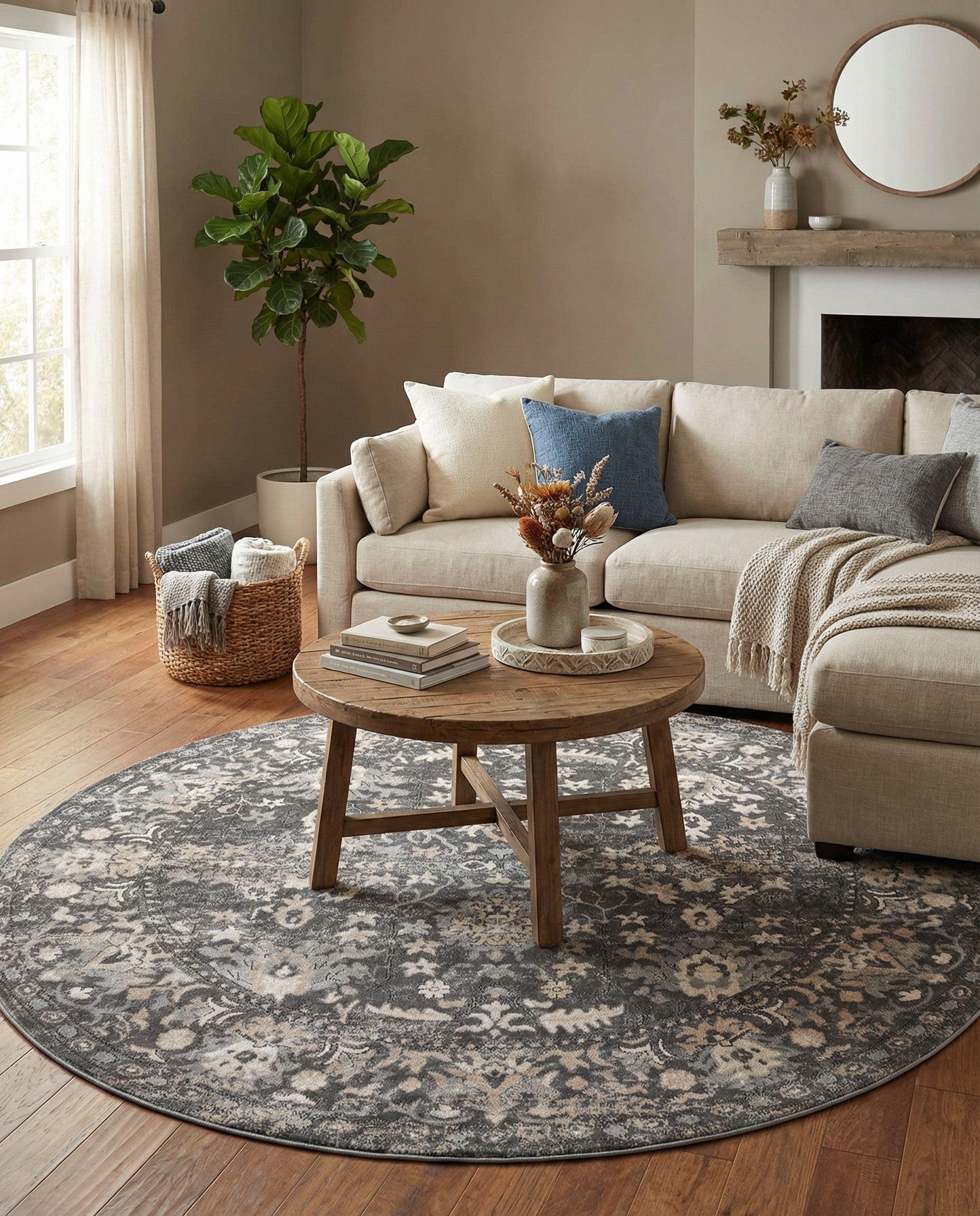 Primary image 6' x 6' Oregon Round Rug