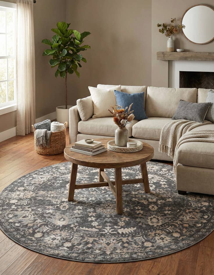 Detail image of 6' x 6' Oregon Round Rug