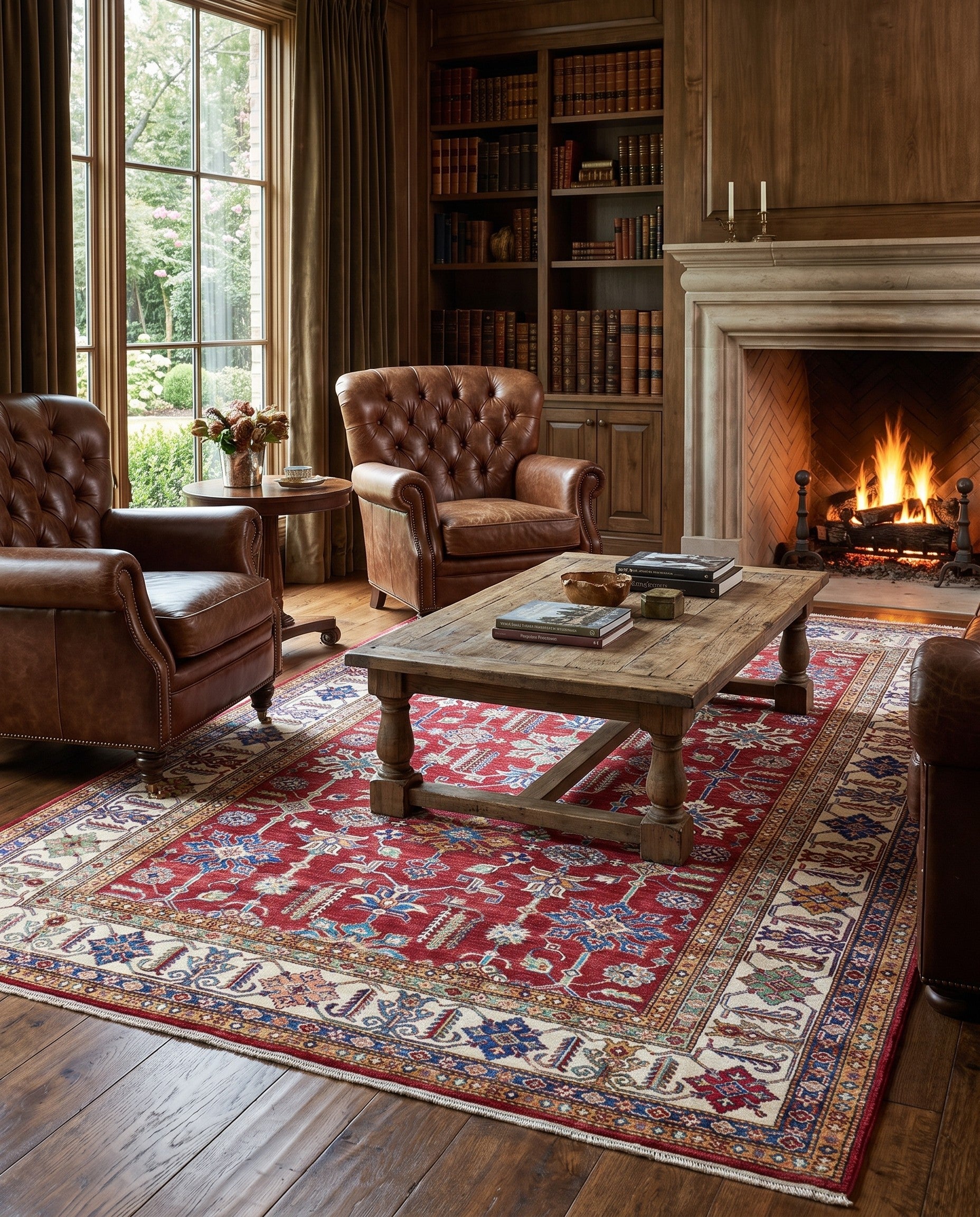 6' 9 x 10' 1 Hand Knotted Kazak Rug