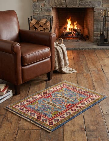 2' x 3' Hand Knotted Kazak Rug