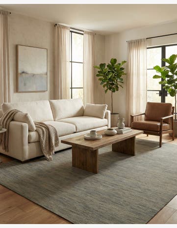 6' 10 x 9' 5 Hand Woven Kilim Modern Wool Rug