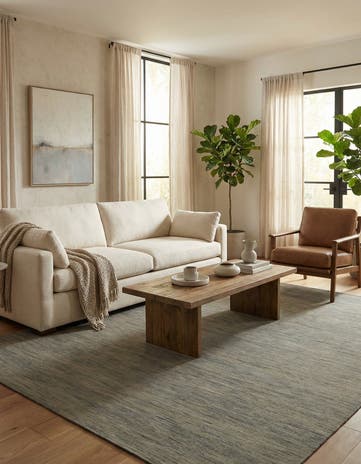 6' 10 x 9' 5 Hand Woven Kilim Modern Wool Rug