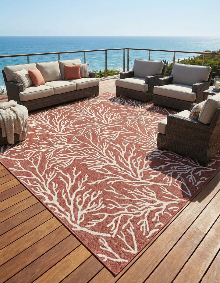 12' x 12' Easy-Clean Coastal Indoor / Outdoo...