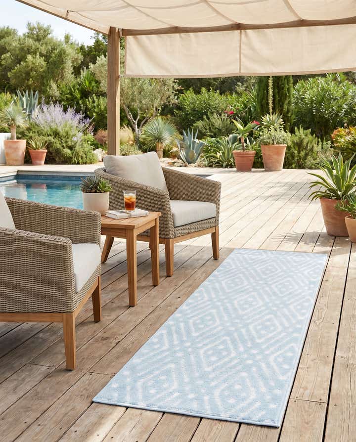 2' x 6' Easy-Clean Sabrina Soto Ella Indoor / Outdoor Runner Rug
